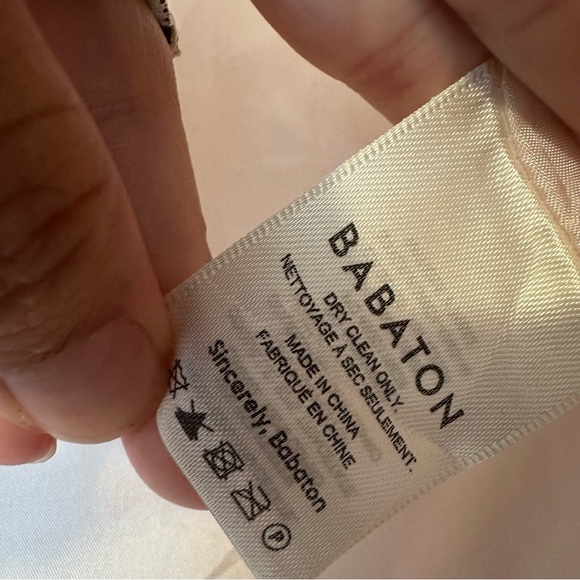 Babaton Open Front Lined Blazer Womens Medium Cream - Picture 5 of 7